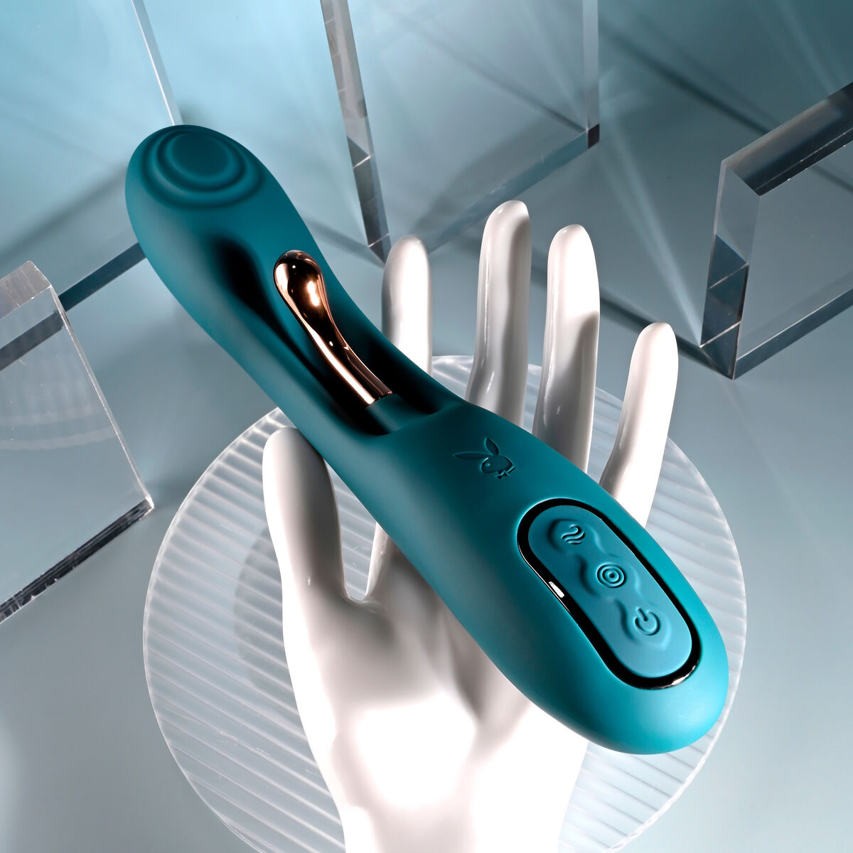 Dual Stimulation Vibrator Evolved Playboy Verde
